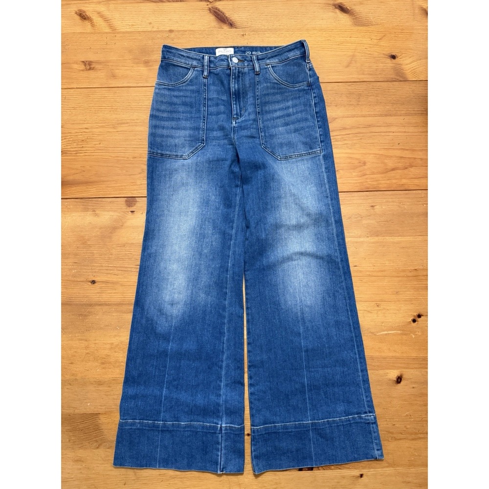 Pilcro Anthropologie Jeans Womens 29 Denim High Rise Wide Leg 29 Boho